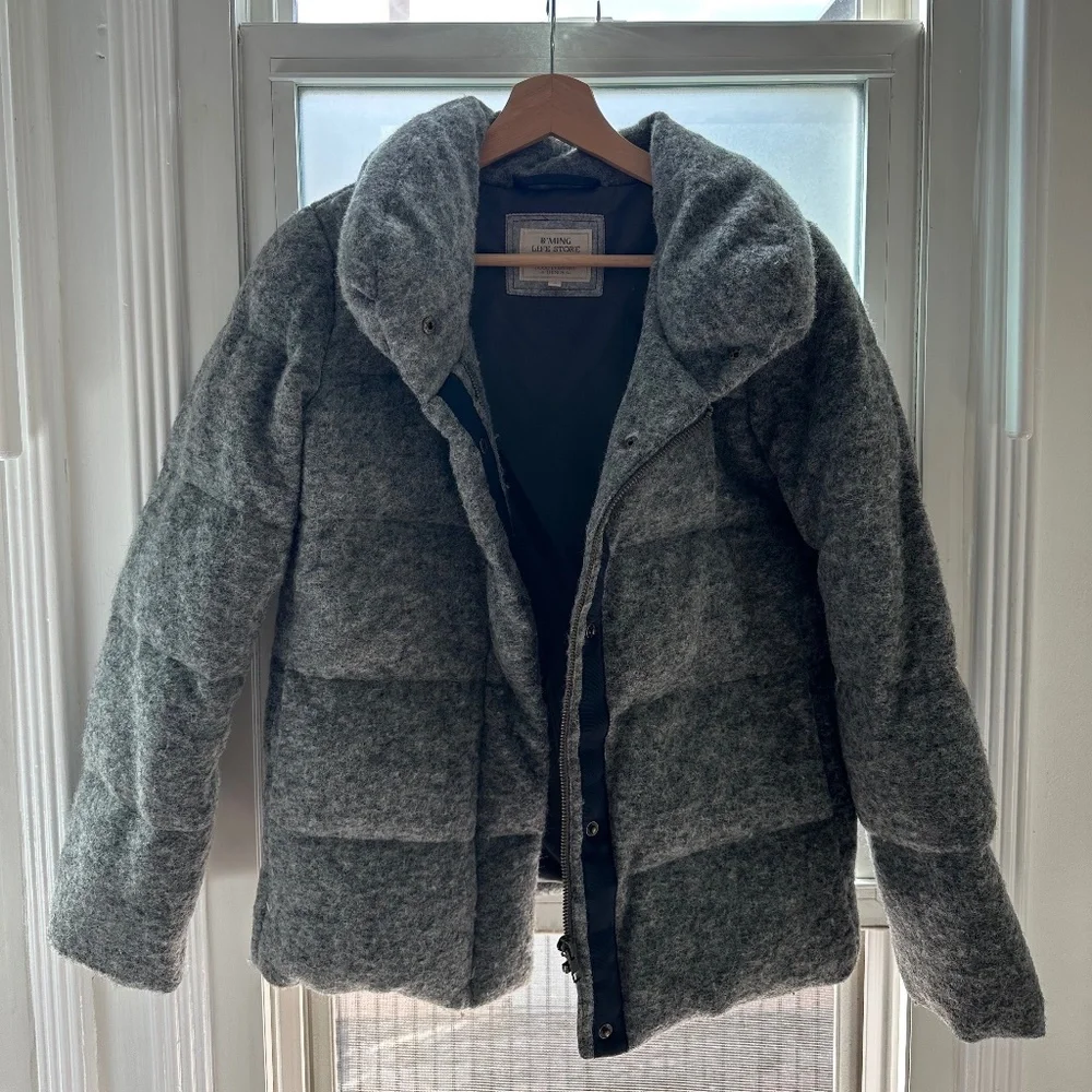 B:MING by BEAMS Japan Wool/Down Feather Coat - Picture 1 of 5